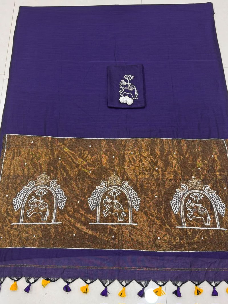 Tew Pure Handloom Cotton Lagadi Pattu Saree